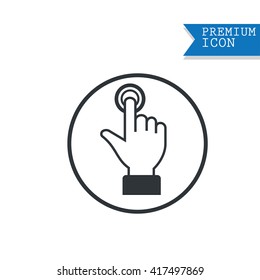 touch screen hand gestures icons