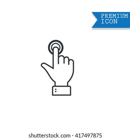 touch screen hand gestures icons