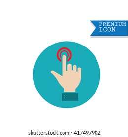 touch screen hand gestures icons