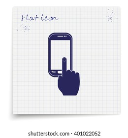 Touch screen icon.