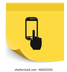 Touch screen icon.