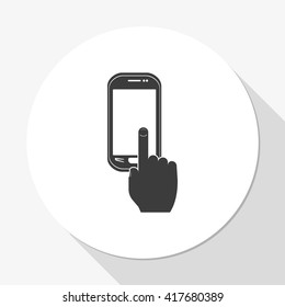 Touch screen icon.