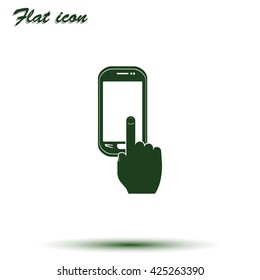 Touch screen icon.