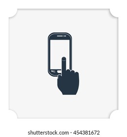Touch screen icon.