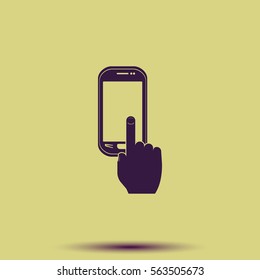 Touch screen icon.