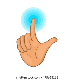 Touch screen icon. Cartoon illustration of screen vector icon for web design