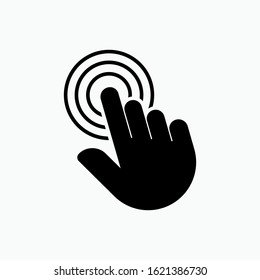 Touch Screen Icon. Direction to Device Access - Vector Sign & Trendy Symbol.