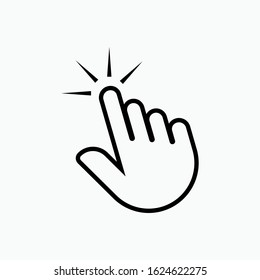Touch Screen Icon. Direction to Device Access - Vector Sign & Trendy Symbol.