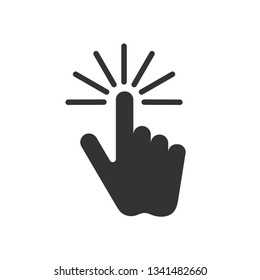 Touch Screen Icon. Finger Gesture Illustration. Applied as Trendy Symbol for Design Elements, Websites, Presentation and Application - Vector. 