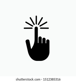 Touch Screen Icon. Illustration to Operate Smartphone As A Simple Vector Sign & Trendy Symbol for Design,  Websites, Presentation or Mobile Application. 