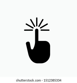 Touch Screen Icon. Illustration to Operate Smartphone As A Simple Vector Sign & Trendy Symbol for Design,  Websites, Presentation or Mobile Application. 