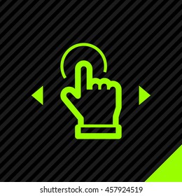 Touch screen icon. Isolated minimal single flat icon. Line vector icon for websites and mobile minimalistic flat design.