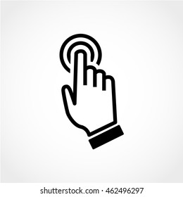touch screen Icon Isolated on White Background