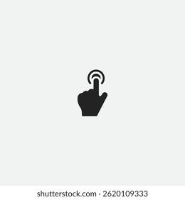 Touch screen icon logo flat vector design