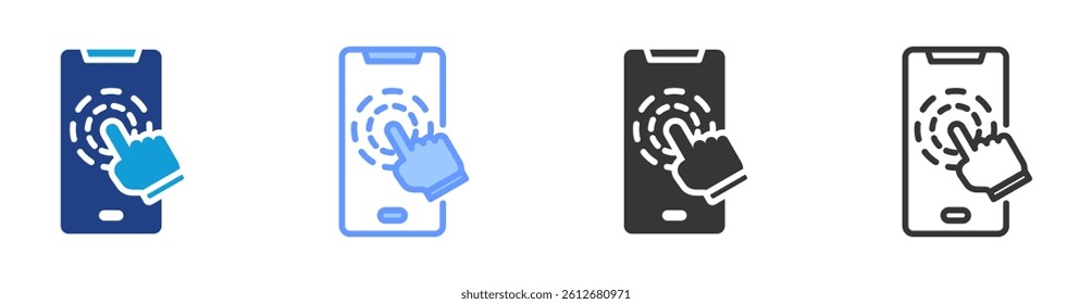 Touch Screen icon set multiple style collection