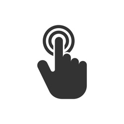 Ikona Ekranu Dotykowego - Ilustracja Gestu Przesuwania Jako Prosty Znak Wektorowy I Modny Symbol Do Projektowania I Witryn Internetowych, Prezentacji Lub Aplikacji Mobilnych.