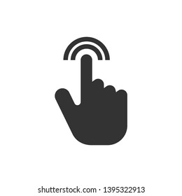 Touch Screen Icon - Swipe Gesture  Illustration As A Simple Vector Sign & Trendy Symbol for Design and Websites, Presentation or Mobile Application.