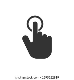 Touch Screen Icon - Swipe Gesture  Illustration As A Simple Vector Sign & Trendy Symbol for Design and Websites, Presentation or Mobile Application.