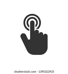 Touch Screen Icon - Swipe Gesture  Illustration As A Simple Vector Sign & Trendy Symbol for Design and Websites, Presentation or Mobile Application.