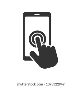 Touch Screen Icon - Swipe Gesture  Illustration As A Simple Vector Sign & Trendy Symbol for Design and Websites, Presentation or Mobile Application. - Shutterstock ID 1395322949