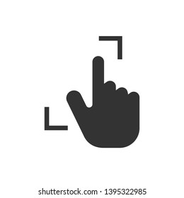 Touch Screen Icon - Swipe Gesture  Illustration As A Simple Vector Sign & Trendy Symbol for Design and Websites, Presentation or Mobile Application.