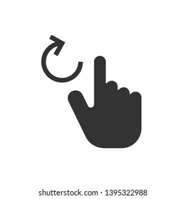 Touch Screen Icon - Swipe Gesture  Illustration As A Simple Vector Sign & Trendy Symbol for Design and Websites, Presentation or Mobile Application.