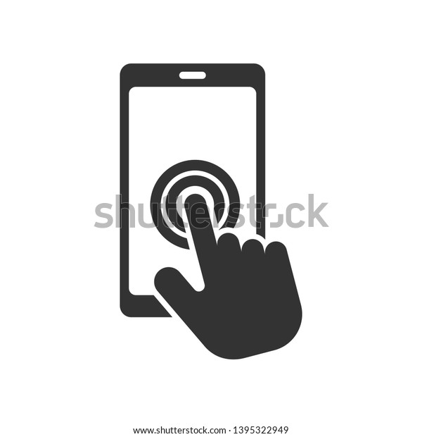 Touch Screen Icon - Swipe Gesture \
Illustration As A Simple Vector Sign & Trendy Symbol for\
Design and Websites, Presentation or Mobile\
Application.