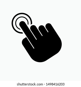 Touch Screen Icon. Symbol to Tap Device Surface. Applied Design, Presentation, Website or Apps Elements - Vector. 