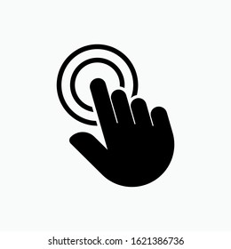 Touch Screen Icon. Tap Symbol for Design Elements, Websites, Presentation and Application - Vector. 