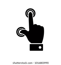 touch screen icon vector