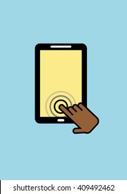 Touch Screen Icon. Vector