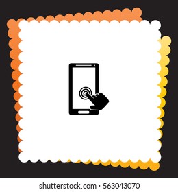 Touch screen  icon. Vector design.