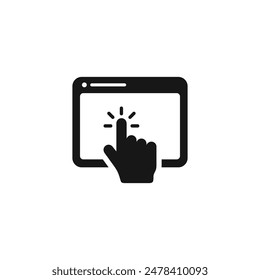 Touch screen icon vector. EPS 10 editable vector