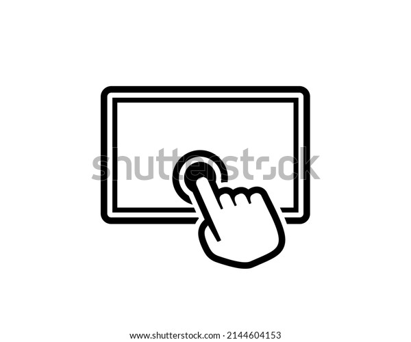 Touch screen icon.\
Vector illustration