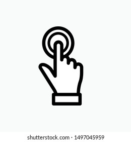Touch Screen Icon - Vector, Sign and Symbol for Design, Presentation, Website or Apps Elements.