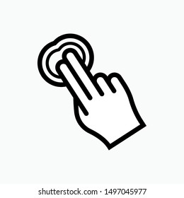 Touch Screen Icon - Vector, Sign and Symbol for Design, Presentation, Website or Apps Elements.