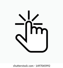 Hand Pointer Icons Pointer Click Cursor Stock Vector (Royalty Free ...