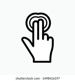 Touch Screen Icon - Vector, Sign and Symbol for Design, Presentation, Website or Apps Elements.