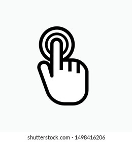 Touch Screen Icon - Vector, Sign and Symbol for Design, Presentation, Website or Apps Elements.