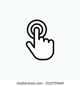 
Touch Screen Icon - Vector, Sign and Symbol for Design, Presentation, Website or Apps Elements. 