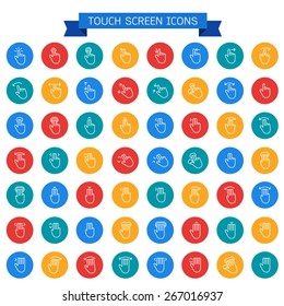 Touch screen icons