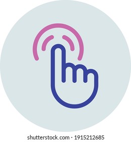 Iconos de pantalla táctil para sitios web y aplicaciones