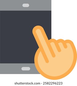 A touch screen is an input device that allows users to interact with a device by touching its display, enabling direct manipulation of digital content, such as buttons and icons.