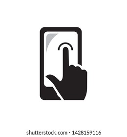 touch screen mobile icon, touch screen