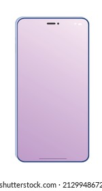 Touch screen mobile phone template vector illustration material