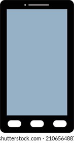 touch screen mobile phone vector, three button mobile phone vector for your design needs