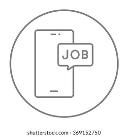 Toque el teléfono de pantalla con el icono de la línea de mensaje.