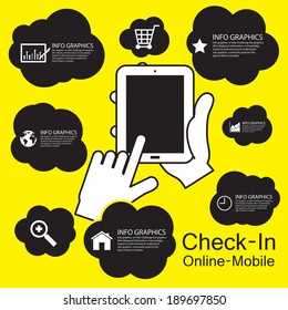 touch screen Smart Phone  ,infographic