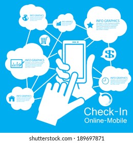 touch screen Smart Phone  ,infographic