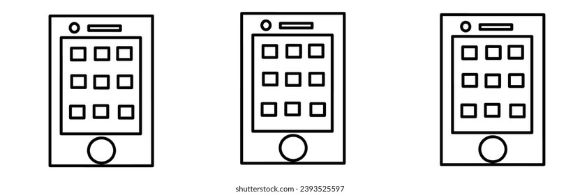 Smartphone de pantalla táctil en moderno